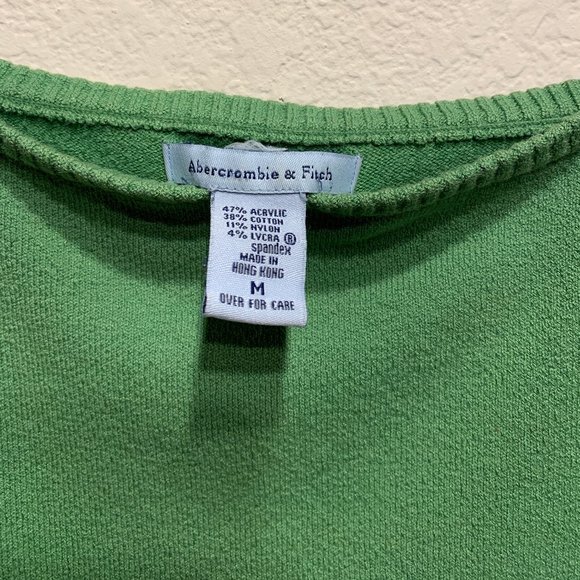 Vintage A&F Green Tie-Strap Square Neck Tank Top - Picture 9 of 10